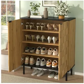 modfu Schuhschrank 80 x 91,5 x 35 cm 2-türig / beige