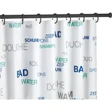 Wenko Duschvorhangstange 110 - 185 cm schwarz