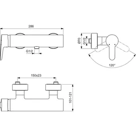 Ideal Standard Connect Blue Einhandmischer (B9924AA)