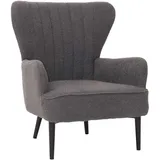 MCW Lounge-Sessel MCW-K37 Bouclé 600 g/m2 75 x 85 x 80 cm Dunkelgrau