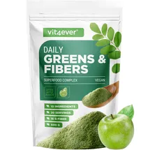 Vit4ever Daily Greens & Fibers Grüner Apfel Pulver 600 g