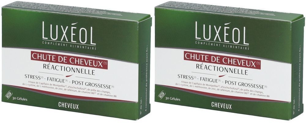 LUXÉOL Chute de Cheveux Réactionnelle 2x30 pc(s) capsule(s)