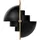 GUBI Multi-Lite 1-flg. Ø36 cm Messing/Schwarz