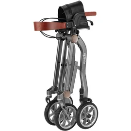 Eschenbach Rollator Trive faltbar Leichtgewicht mit Transporthülle Rückengurt grau
