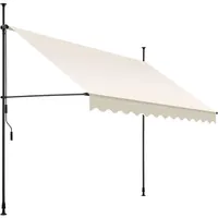 Tectake Klemmmarkise 300 x 180 cm beige