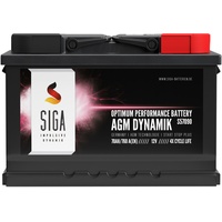 SIGA AGM Batterie 70Ah 12V Start Stop Autobatterie Starterbatterie VRLA 75Ah