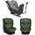 Lorelli Kindersitz Ares i-Size (40-150cm) Isofix, verstellbar, Sitz 360° drehbar grün