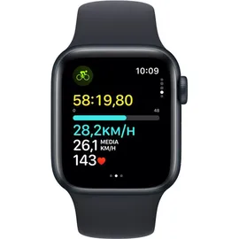 Apple Watch SE 2023 GPS 40 mm Aluminiumgehäuse Mitternacht, Sportarmband Mitternacht S/M