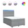 vidaXL Boxspringbett 140 x 200 cm Hellgrau