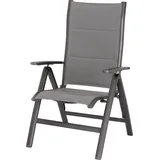 BEST Freizeitmöbel Varese Klapsessel 67 x 67 x 112 cm anthrazit