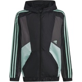 adidas Kinder Jacket (Down) U 3S Cb Wb, Black/Grey Five/Easy Green, HR6356, 128