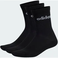 adidas Linear Crew Cushioned Socken, 3 Paar Black / White 28-30