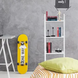 Relaxdays Standregal 136 x 44 x 31,5 cm Braun