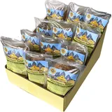 Vinschgauer Natur, Roggenmisch-Fladenbrötchen zum Fertigbacken, 12 x 300g, Trenker Südtirol