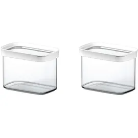 Emsa Frischhaltedose OPTIMA transparent/weiß 11,9 cm 1,0 l