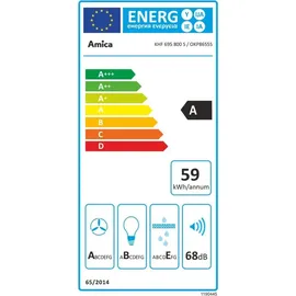 Amica KHF 695 800 S Kopffreihaube 80 cm schwarz