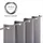 Blumtal Verdunkelungsvorhang Ösen 140 x 175 cm Grau 2 St.