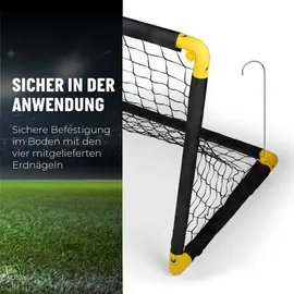 Umbro Fußballtor Schwarz/Gelb 90 x 59 x 61 cm