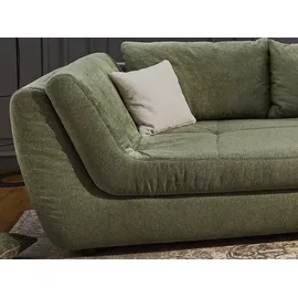 Jockenhöfer Eckcouch Polyester 3-Sitzer Grün