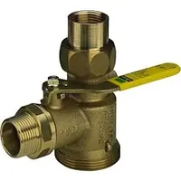 Viega Gaszählerkugelhahn 618469 Rp 1, 4 cbm, Messing, Eck,