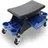 BITUXX Rollhocker Stahl 69x26x34 cm schwarz mit Rollen
