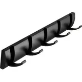 Wandgarderobe Mit Klapphaken. Platzsparend. Modern. Elegantes Klappdesign Für Mäntel, Handtaschen Und Schals (schwarz, 5 Haken).