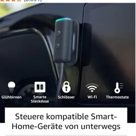 Amazon Echo Auto (2. Generation) Smart Speaker, Black
