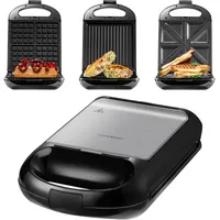 Steinborg 3in1 Sandwichmaker Kontaktgrill Waffeleisen