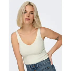 Only JDY JDYNANNA S/L TOP KNT NOOS Trägershirt/Cami Shirt, Cloud dancer), XXL