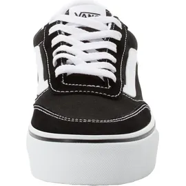 Vans Brooklyn Ls Damen Plateau-Sneaker Schwarz/Weiß 36,5