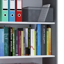 VCM Lona Aktenregal 70 x 37 x 110 cm grau