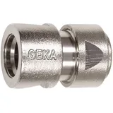 Geka Schlauchstück 1/2 Zoll Messing Stecksystem silber