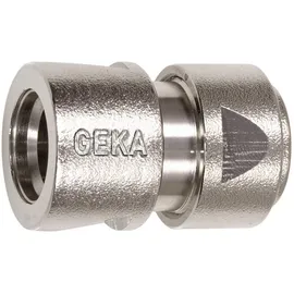 Geka Schlauchstück 1/2 Zoll Messing Stecksystem silber