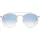 Ray-Ban Round Double Bridge RB3614N 90683F 51-22 transparent bronze-copper/light blue gradient