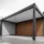 Weide Anlehncarport 4,96 x 0,40 m braun