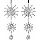 Loberon Weihnachtsanhänger 2er Set Klerven silber
