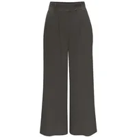 LASCANA Bundfaltenhose Weites Bein Khaki 34