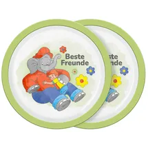 Gedalabels Teller Benjamin Blümchen 2er Set 21,5cm