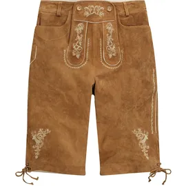 Men Plus by Happy Size Men Plus Lederhose in zimt | weiß 62