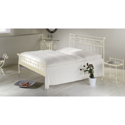 Eisen-Einzelbett Merlo - 90x220 cm - creme