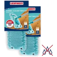 Leifheit 2er Set Wischbezug Combi/CLEAN TWIST M 33cm Bezug