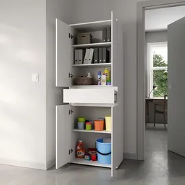 home collective Schrank 64 x 34 x 180 cm Weiß