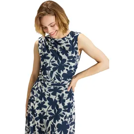 Swing Kleid Midi Blau 38