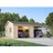 Palmako Einzelgarage 7,06 x 6,19 m grau inkl. Seitenwand