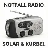 AIORBER Notfallradio Kurbelradio mit Solar und Powerbank Funktion Tragbares AM FM Outdoor Radio mit Heller LED Taschenlampe IPX3 Wasserdicht Campin... - Schwarz