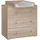 BIM Furniture Kommode Mia 80 cm, mit Wickelunterlage Sonoma Eiche