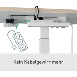 Leitz Schreibtisch Ergo elektrisch höhenverstellbar Weiß