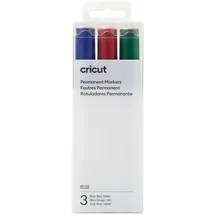 Cricut Permanentmarker 3 Stück Blau Grün Rot