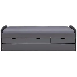 Interlink Kinderbett Lena 90 x 200 cm Kiefer massiv grau lackiert