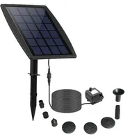 Solarbrunnen, 2,5-w-solar-schwimmbrunnen Zum Selbstbauen Für Den Außenbereich, Neue Solar-teichpumpe Mit 8 Düsen Und 3 M Kabel, Solarbrunnen Für Vogeltränke, Aquarium, Garten – Crezuo